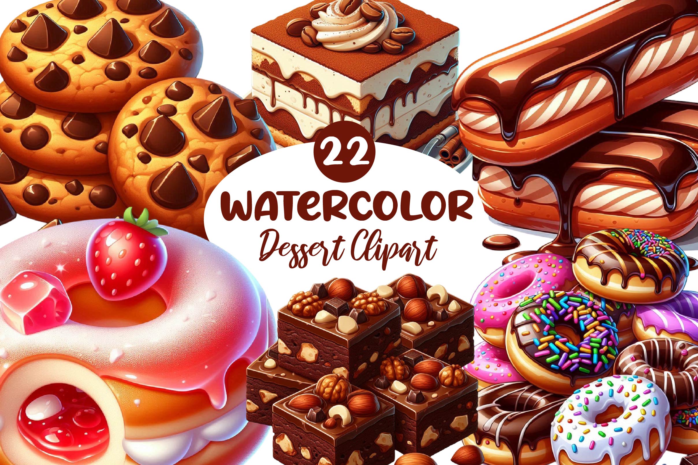 Dessert Clipart Bundle