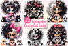 Funny Crazy Cat Lady Clipart Bundle
