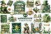 St Patricks Day Reading Clipart Bundle