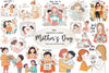 Happy Mothers Day Clipart Bundle