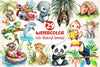 Cute Tropical Animal Clipart Bundle