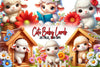 Cute Baby Lamb Clipart Bundle