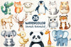 Animals Minimalist Cartoon Clipart Bundle 4
