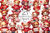 Mothers Day Bear Love Mum Clipart Bundle