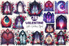 Valentine Gothic Windows Clipart Bundle 2