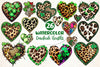 Patricks Leopard Cowhide Hearts Clipart Bundle