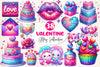 Glittery Valentine Clipart Bundle 2