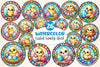 Easter Stained Glass Chick Clipart Bundle