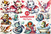 Cute Fantasy Baby Dragons Clipart Bundle