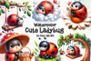 Cute Ladybug Clipart Bundle 1
