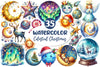 Celestial Christmas Clipart Bundle 2