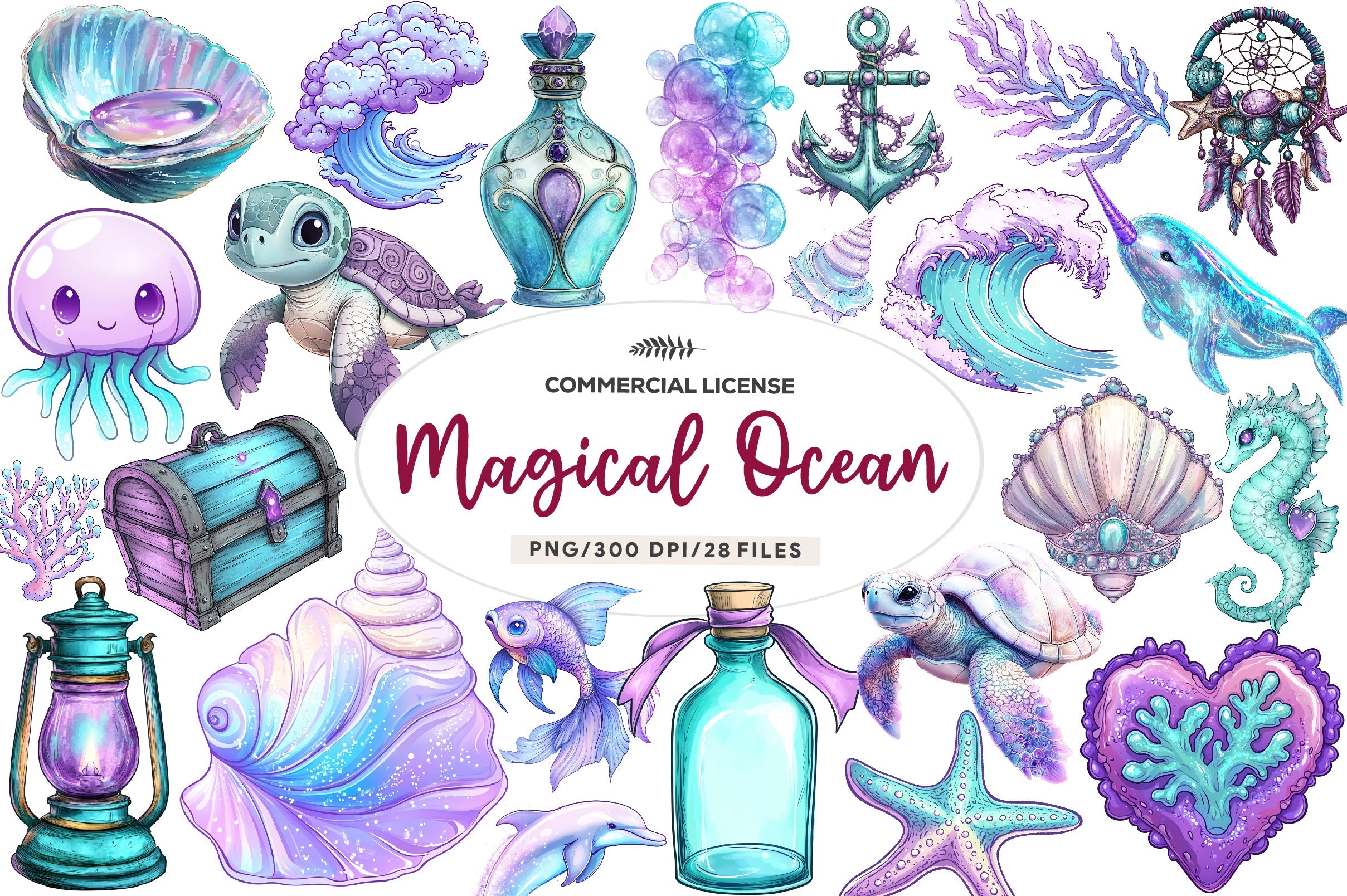 The Magical Ocean Clipart Bundle