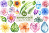 Spring Water Droplets Clipart Bundle 1