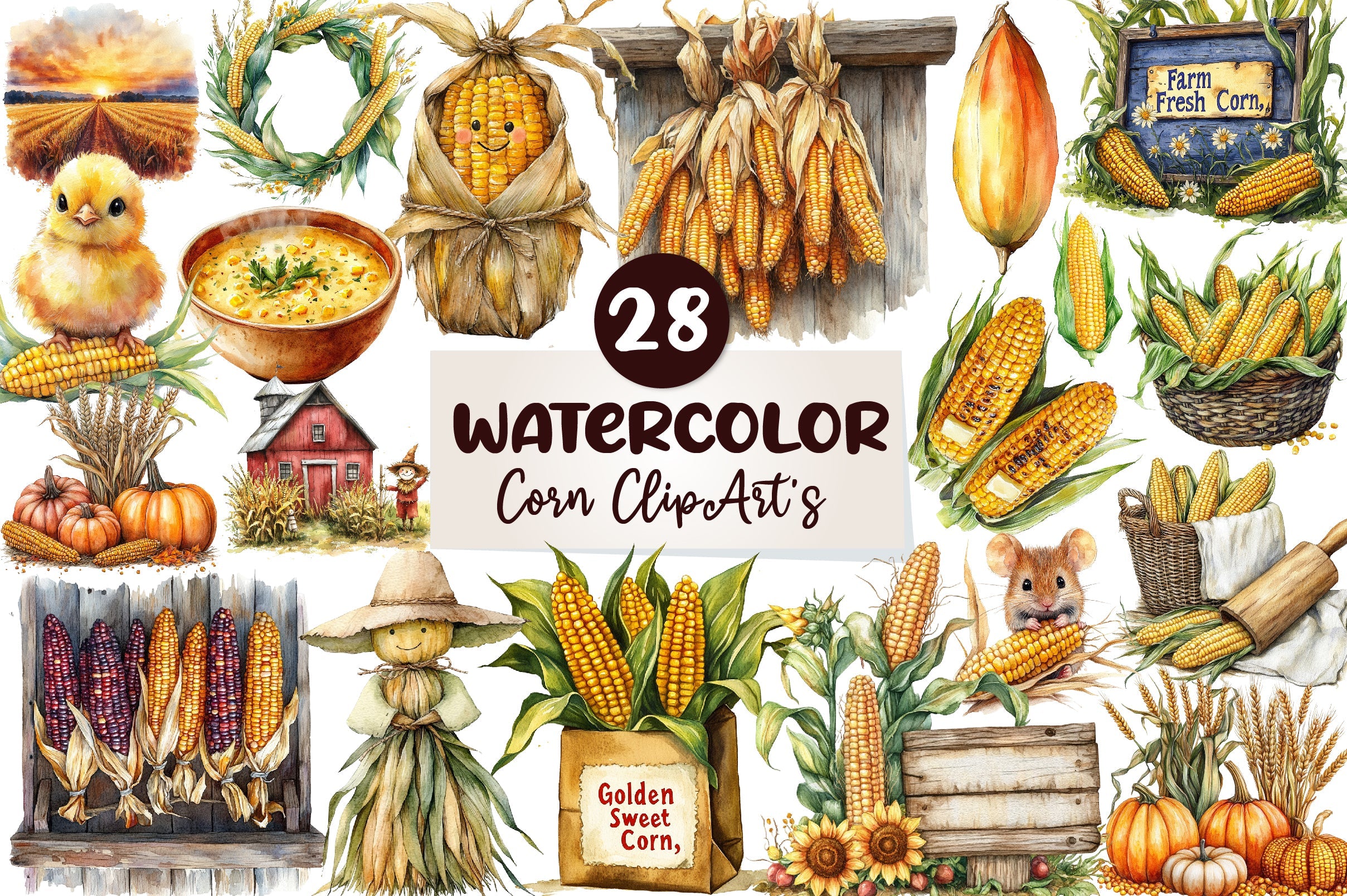 Corn's Clipart Bundle