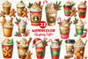 Christmas Coffee Clipart Bundle