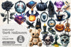 Dark Halloween Clipart Bundle 5
