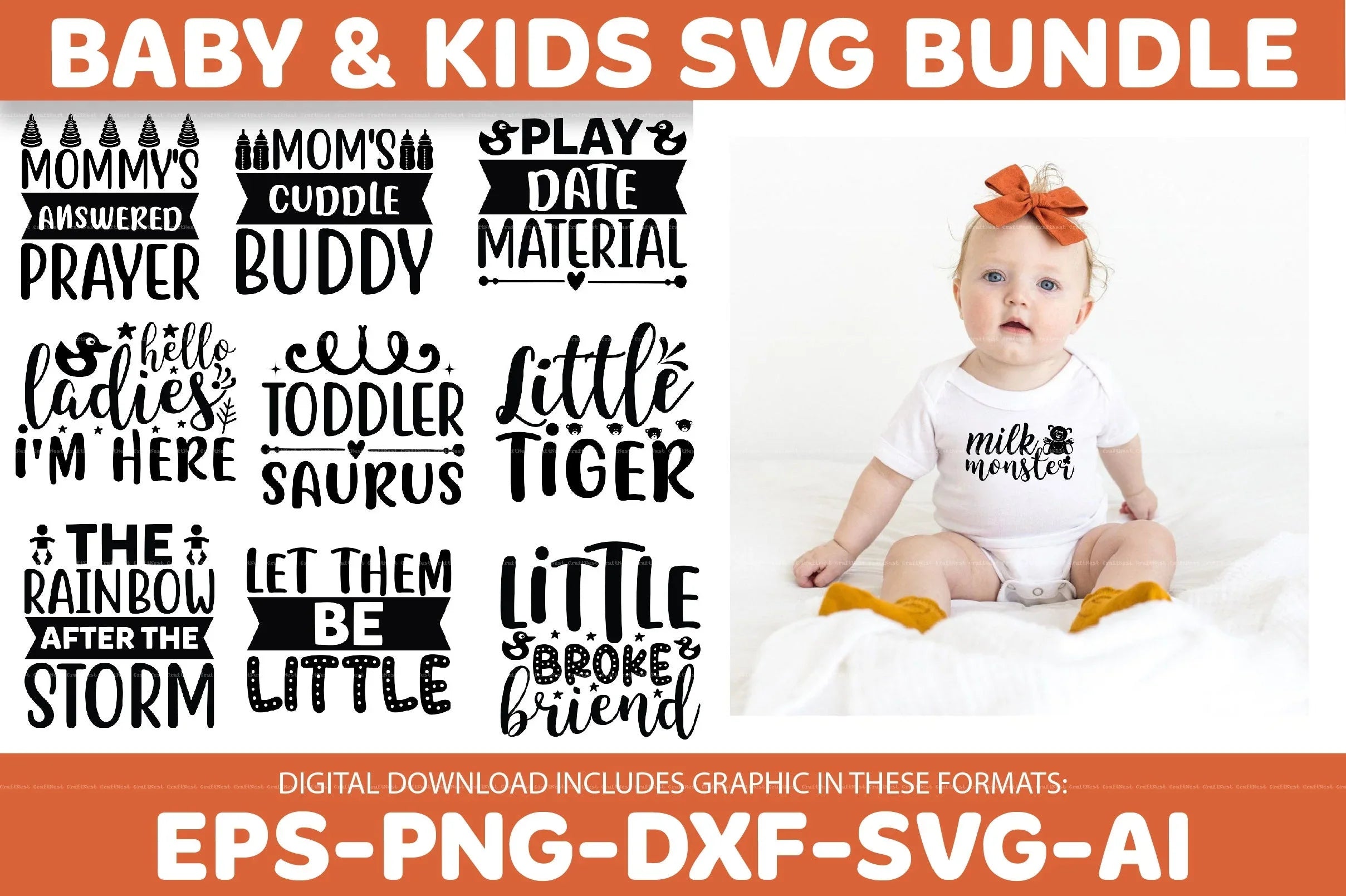 Baby & Kids SVG Bundle