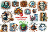 Funny Halloween Break Through Clipart Bundle