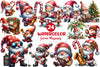 Christmas Gnome Musicians Clipart Bundle