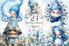 Spring Gnome Clipart Bundle