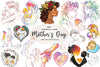 Minimalist Mothers Day Clipart Bundle