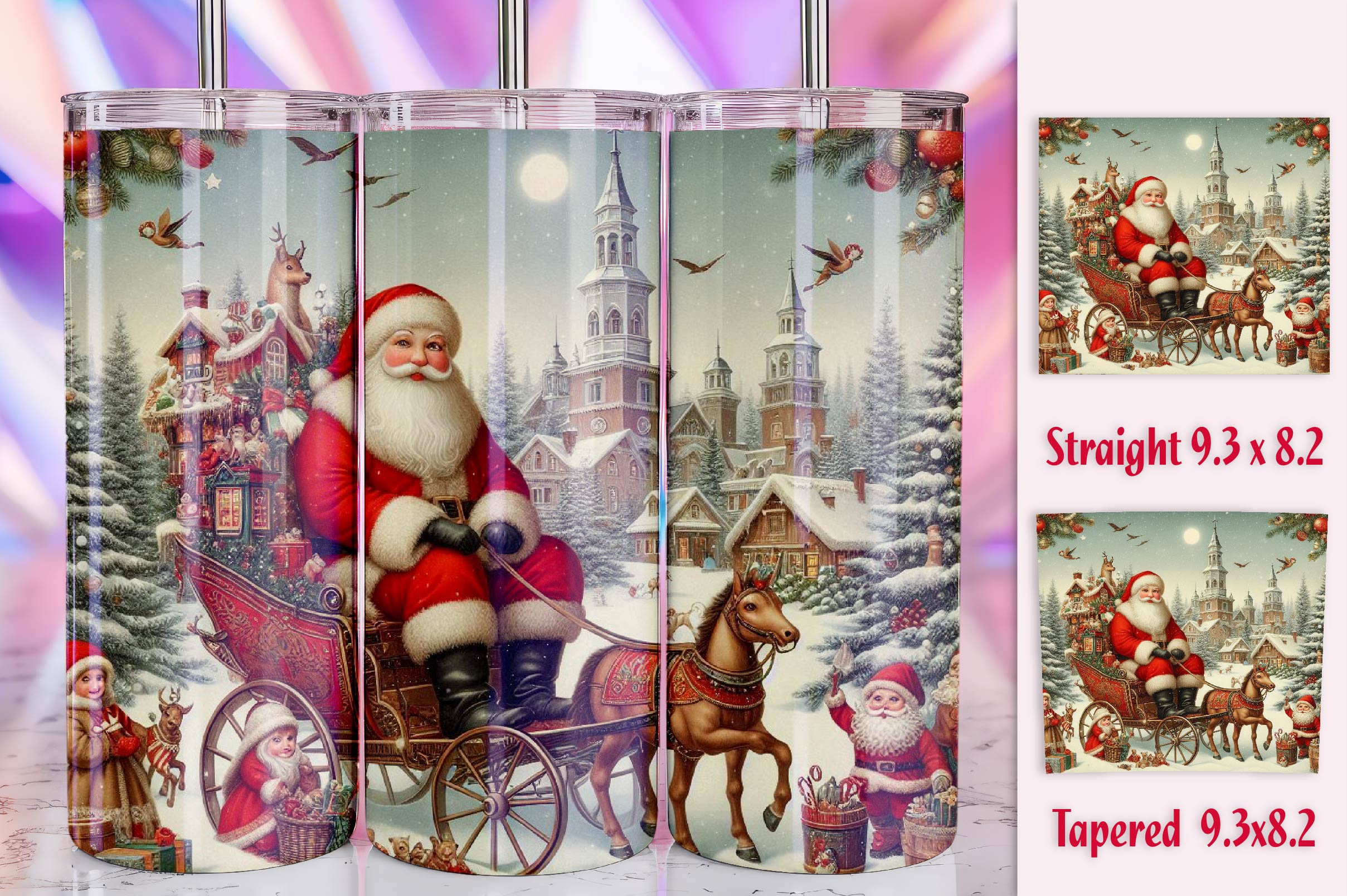 Christmas Santa Tumbler Bundle 9