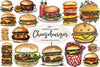 Cheeseburger Clipart Bundle