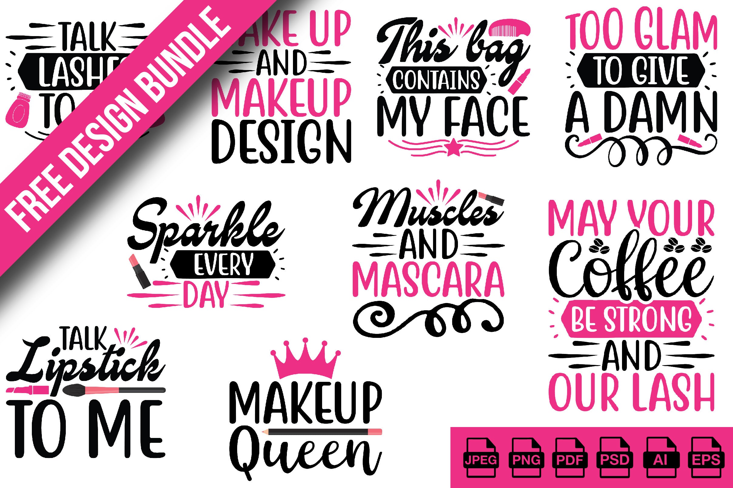 Makeup SVG Bundle 5