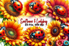 Sunflower & Ladybug Clipart Bundle