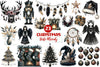 Boho Moody Christmas Clipart Bundle