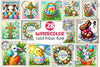 Easter Postage Stamp Clipart Bundle 2