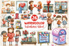 Valentines In School Clipart Bundle 1