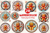 Christmas Gingerbread Postage Stamps Clipart Bundle