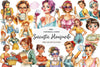 Sarcastic Housewife Clipart Bundle