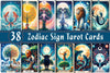Zodiac Sign Tarot Cards Clipart Bundle
