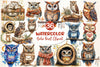 Boho Owl Clipart Bundle
