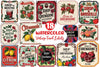 Vintage Food Labels Illustration Clipart Bundle