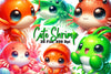 Cute Shrimp Clipart Bundle