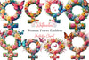 Woman Power Emblem Clipart Bundle