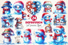Depression Sad Snowman Clipart Bundle 2