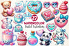 Pastel Valentine Clipart Bundle
