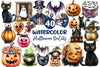 Vintage Halloween Diecuts Clipart Bundle