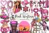Pink Western Cowgirl Clipart Bundle 1