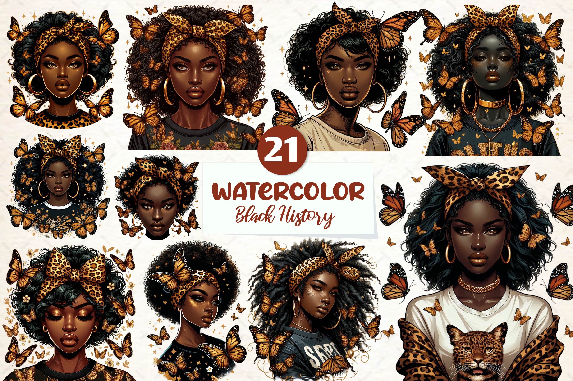 Black History Month Clipart Bundle