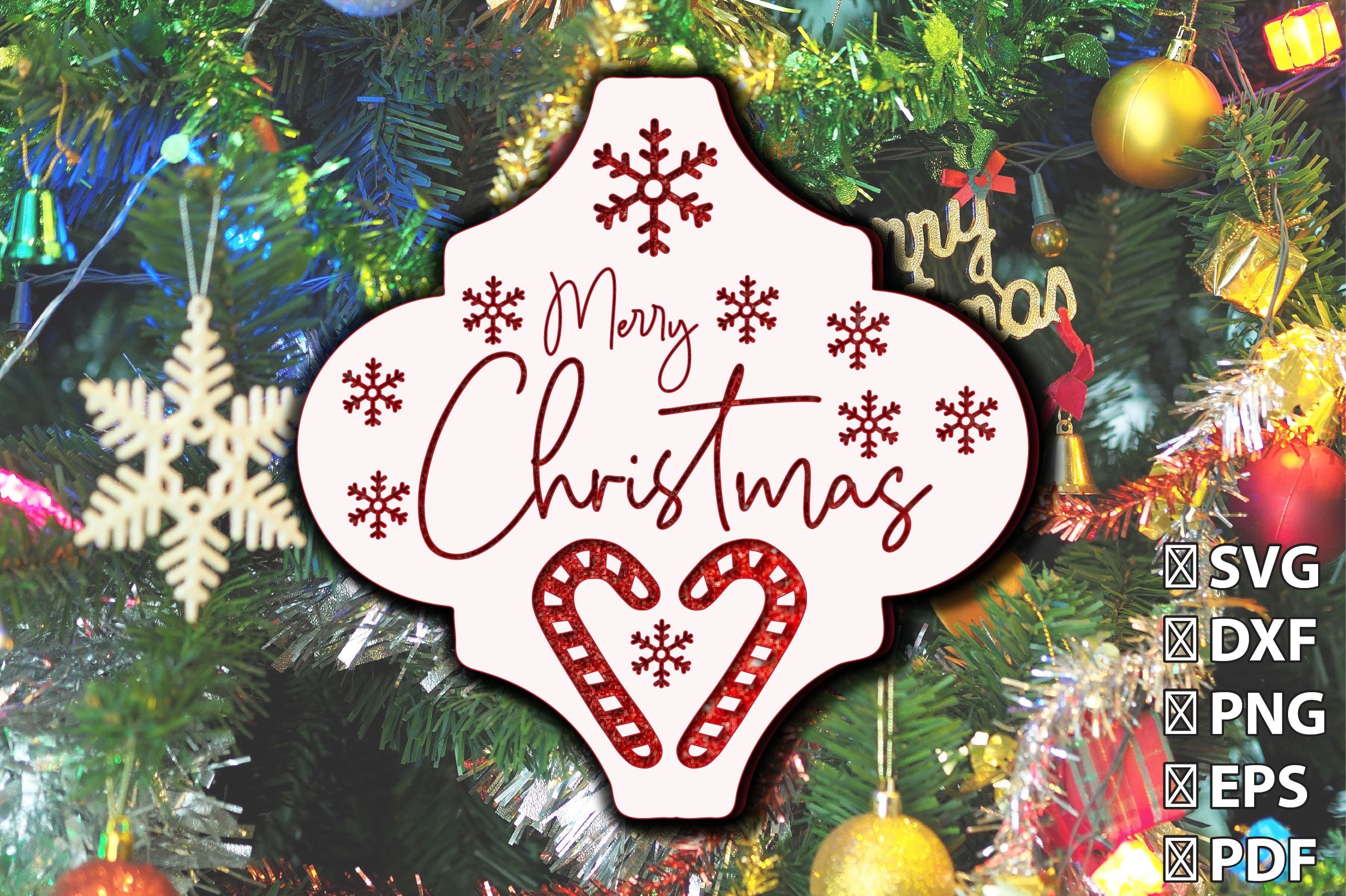 3D Christmas Arabesque Ornament SVG Bundle