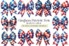 Gingham Patriotic Bow Clipart Bundle