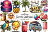 Hand Drawn Summer Clipart Bundle