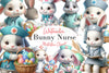 Bunny Nurse Easter Clipart Bundle