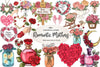 Romantic Roses Mothers Day Clipart Bundle