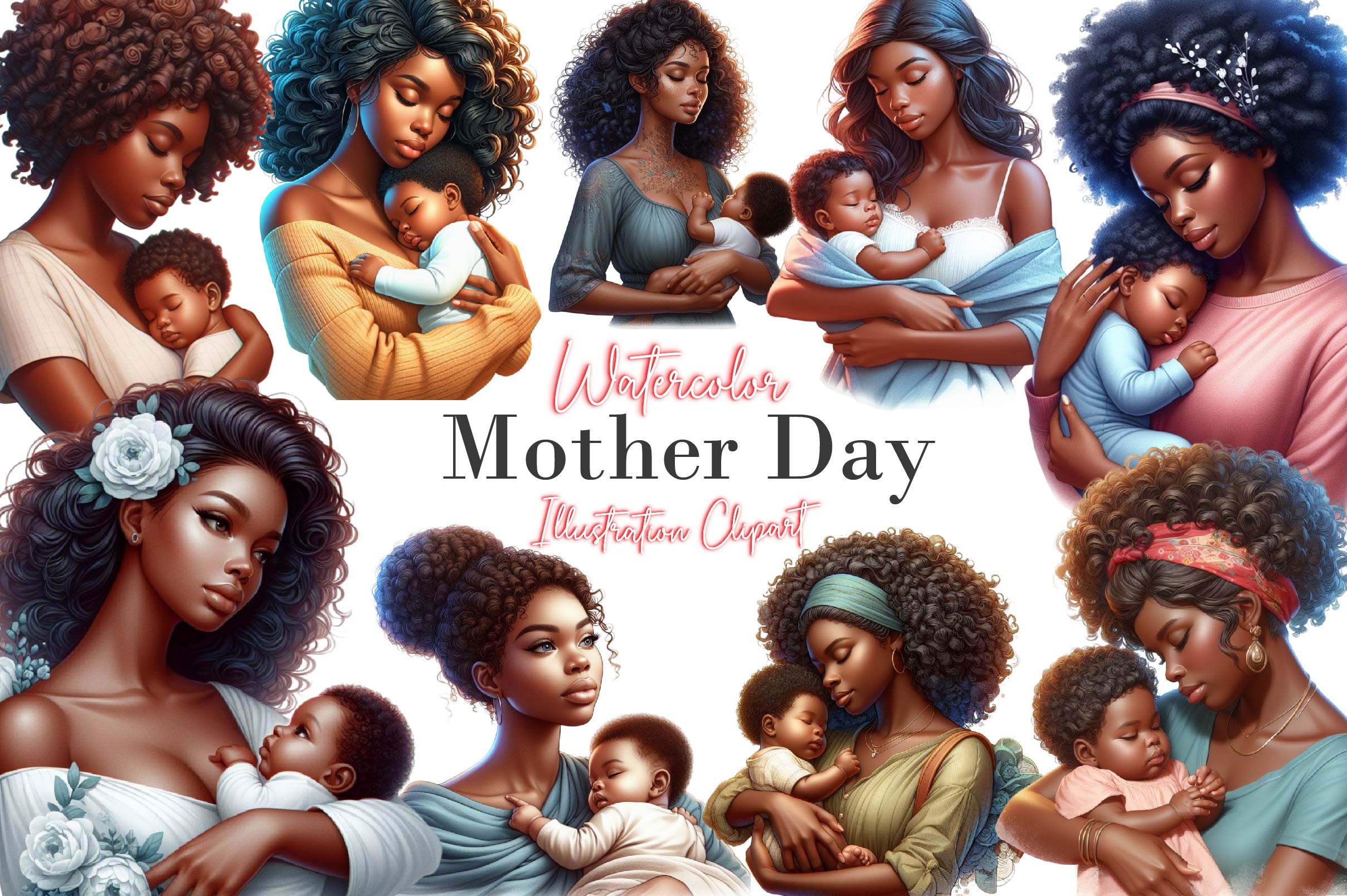 Mother Day Clipart Bundle 2